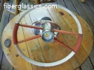 Aqua bird steering wheel