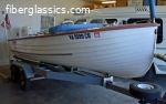 Restored 1957 MFG Aqua Bird with new 40 HP Susuki