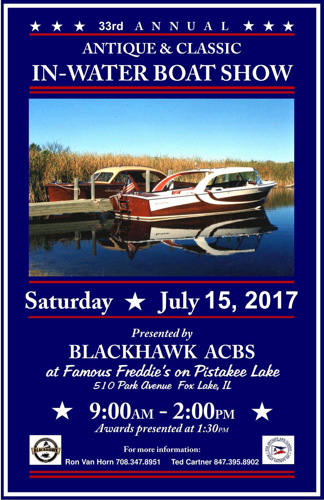 FiberGlassics® - Famous Freddie's Classic Boat Show, July 15th ...